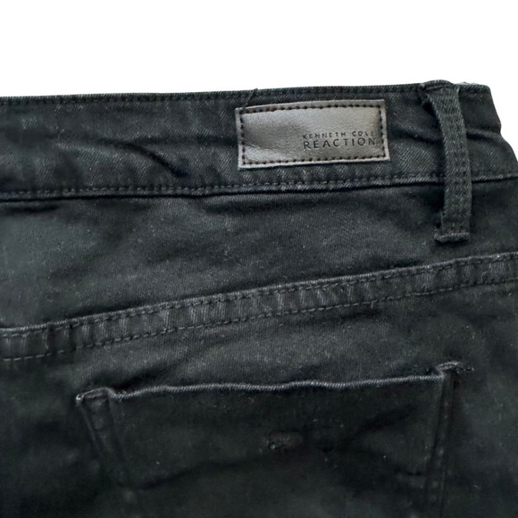 Kenneth Cole Reaction Black Capri Denim Jeans | Size 6 | Stretch Cotton - Picture 5 of 12